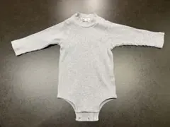 【BeBe】　グレー ロンパース 70-80cm