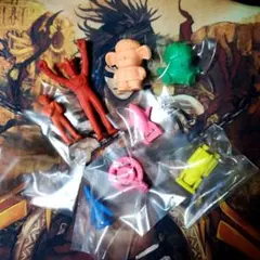 【80's レトロ】ゴム人形 8体セット　ドラゴンボール、サンダーバード 等