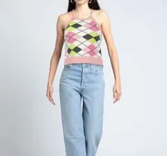 GANNI ピンク シャーリング トップス 34 - メルカリ
