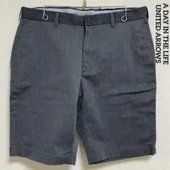 ユナイテッドアローズ ショートパンツ グレー 無地 XL 大きいサイズ