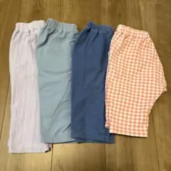 【4枚セット】GU BABY サマナルパンツ7分丈 100cm