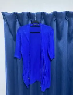 【Lサイズ】RAGEBLUE ブルー系 ロングカーディガン 薄手 羽織り