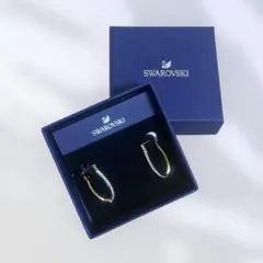 Swarovski クリスタルフープピアス