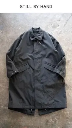 STILL BY HAND ステンカラーコート インクブラック