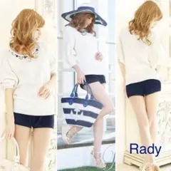 Rady / バイカラージュエリーニットセットアップ