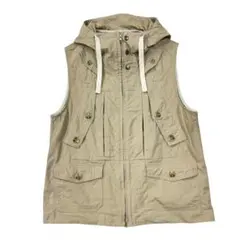 ENGINEERED GARMENTS ベージュ プリント ベスト M ENGINEERED GARMENTS｜フライトサテンナイロン ベスト “LL Vest