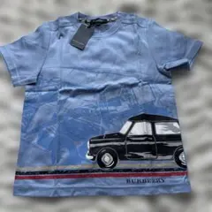 新品☆BURBERRY Tシャツ 車柄 ライトブルー 120のサムネイル