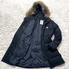 【美品】DANTON x BEAMS 別注 ダウンコート ロング ラクーンファー