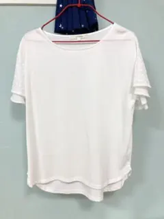 【pink adobe】ピンクアドベ　Tシャツ　半袖　フリル袖／ Lサイズのサムネイル