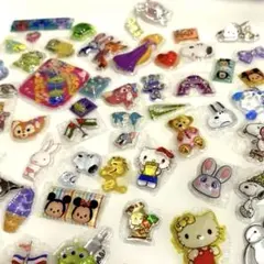 おすそ分け　50個 シール　3D 立体　クリスタル　色々