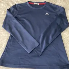 ネイビー 長袖カットソー Mサイズ 9-3歳