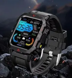 【新品未使用】大画面スマートウォッチ LAXASFIT Q11 BK