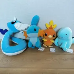 ポケモン　もふぐっとぬいぐるみ ミズゴロウ　アチャモ　ヌオー　ハクリュウ