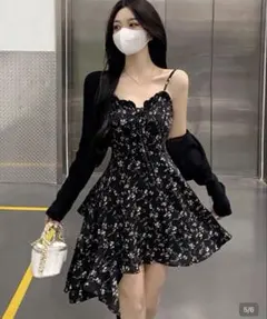 SHEINキャミワンピ