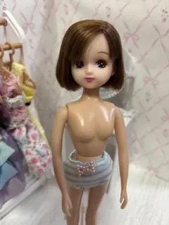 リカちゃん　ショートヘア　ブラウンヘア　ボブヘア　着せ替え人形