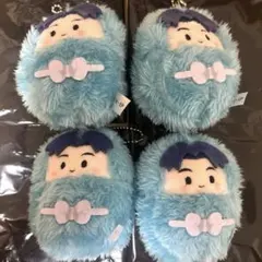 忍たま乱太郎　摂津のきり丸　ぬいぐるみ　くるみたぴぬい　4点セット