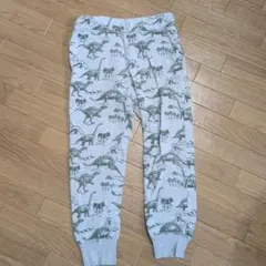 H&M 恐竜柄 裏起毛パンツ