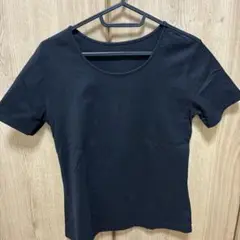 HIROKO BIS 無地　黒 半袖Tシャツ HiRoko