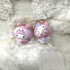 ちいかわサンリオ マイメロディ シークレットフロッキーマスコットチャー