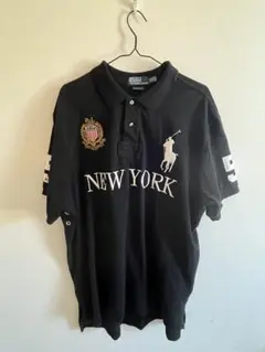 Ralph Lauren ブラック ポロシャツ ビッグポニー xs ニューヨーク Ralph Lauren ブラック ポロシャツ ビッグポニー xs ニューヨーク
