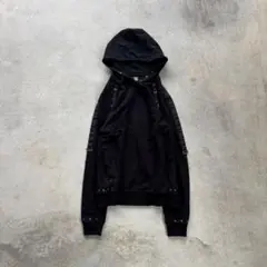 archive gimmick leather hoodie lgb y2k - メルカリ