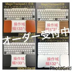 オーダー受付ます　トラックパッド合体　ウイング付パームレスト