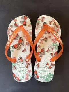 Havaianas ビーチサンダル 蝶々柄 オレンジ EU37-38のサムネイル