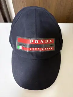 PRADA LUNA ROSSA キャップ ブラック Lサイズ