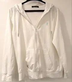 BURBERRY BLUE LABEL ジップパーカー ホワイト 38 七分袖 - メルカリ