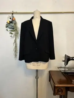 東京ソワール　SOIR BENIR ブラック　フォーマル　ジャケット　シンプル