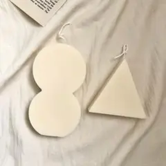 オブジェキャンドル　2個セット　ソイキャンドル　韓国キャンドル　韓国インテリア