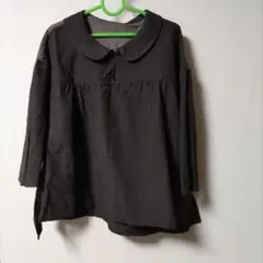 着物リメイク　結城紬？と大島紬 ブラウス　チュニック