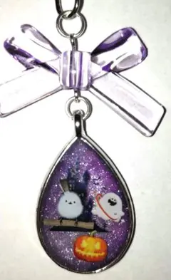 Halloween×しまえながちゃん✦シルバーキーホルダー