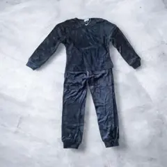 新品未使用✨120 キッズ　ベロア　パジャマ　ルームウェア　部屋着　ブラック