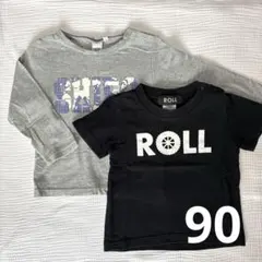 男の子　Tシャツ　ロンT 90 2着セット　ROLL SHIPSのサムネイル
