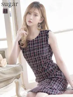 【匿名即日】ERUKEI エルケイ ツイードワンピース