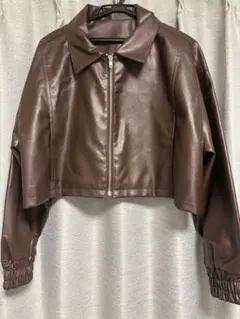 ブラウン レザージャケット