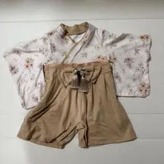 美品　PUPPAPUPO ベビー 袴 ロンパース70cm