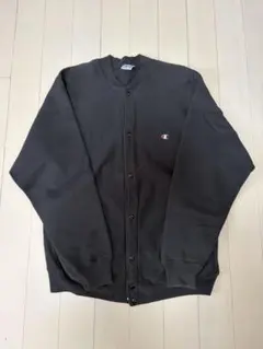 USA製 リバースウィーブ スナップカーディガン　ブラックＸＬ