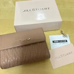JILL STUART キルティング 三つ折り財布 ピンクベージュ