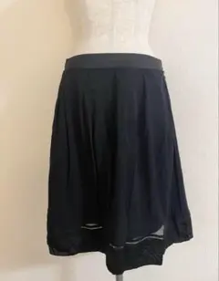 【希少】【美品】VIVIENNE TAMネイビー スカート レース　0サイズ 希少】【美品】VIVIENNE TAMネイビー スカート レース 0サイズ