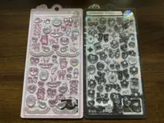 ボンボンドロップシール　ブラックボンボン　ガーリーボンボン　２枚セット