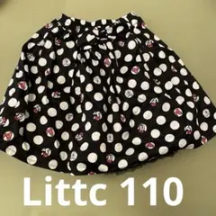 スカート　リトシー　110センチ　黒　水玉　ディズニー ミニー　コーデ　ドット柄
