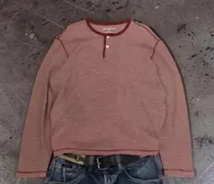 old eddiebauer thermal striped henr