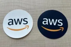 2種 Amazon AWS ステッカー 白・黒