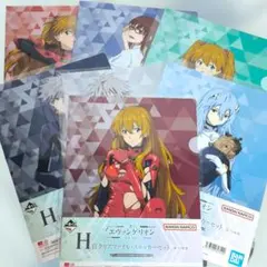 一番くじH賞エヴァンゲリオン　〜使徒、侵食！〜 クリアファイル·ステッカーセット