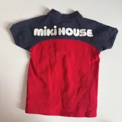 mikiHOUSE ポロシャツ 90 ネイビー/レッド
