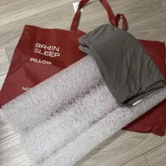 使用少 BRAIN SLEEP PILLOW LOW 収納バッグ付き - メルカリ