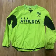 値下げ　ATHLETA 蛍光イエロー 長袖ピステ 150