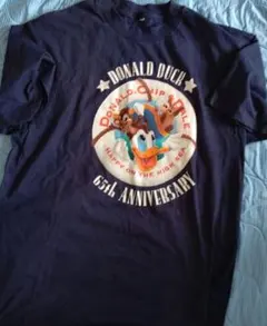 再値下★古着★⑥ディズニー ドナルド 65周年記念 Tシャツ チップとデール